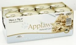24 X Applaws Cat Can Tuna Fillet & Cheese 70g