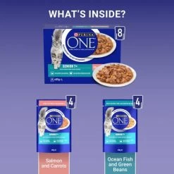 Purina One 7+ Salmon & Ocean Fish Wet Senior Cat Food 16 Purina One 7+ Salmon & Ocean Fish Wet Senior Cat Food -Cat Supplies Store 10996641 T66 qt3uhe