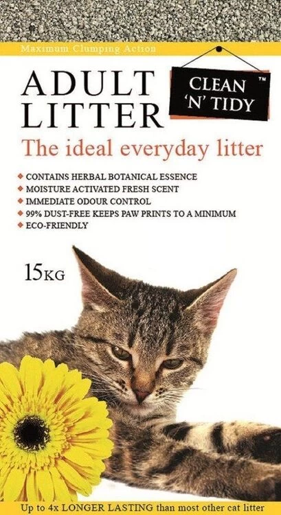 Sharples 'N' Grant Clean 'N' Tidy Adult Everyday Clumping Cat Litter - 15kg 3 Sharples 'N' Grant Clean 'N' Tidy Adult Everyday Clumping Cat Litter - 15kg