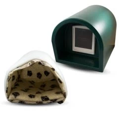 Mr Snugs KatDen Outdoor Cat Kennel/Shelter - Dark Green (Various Options) 35 Mr Snugs KatDen Outdoor Cat Kennel/Shelter - Dark Green (Various Options) -Cat Supplies Store 1231022046Kat Den GreenWith DoorWith MattressWith Liner