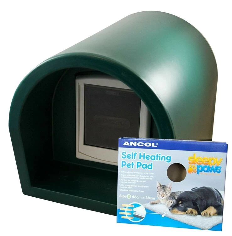 Mr Snugs KatDen Outdoor Cat Kennel/Shelter - Dark Green (Various Options) 14 Mr Snugs KatDen Outdoor Cat Kennel/Shelter - Dark Green (Various Options) - Image 12