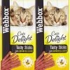 72 X Webbox Cats Delight Tasty Sticks Chicken & Liver -Cat Supplies Store 13906