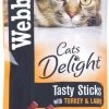 72 X Webbox Cat Sticks Turkey & Lamb Sticks -Cat Supplies Store 13918