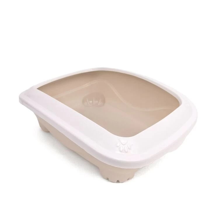 Great&Small Litter Tray With Rim Stone Beige 3 Great&Small Litter Tray With Rim Stone Beige