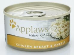 24 X Applaws Cat Can Chicken & Cheese 156g