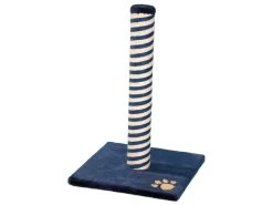 Rosewood Catwalk Blue & Beige Berlin Plush Scratch Post - 24.75 X 15.75 X 15.75"