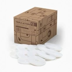 Catit Triple Action Filter 12pk -Cat Supplies Store 43748 triple action fountain filter 12pack packaging with product