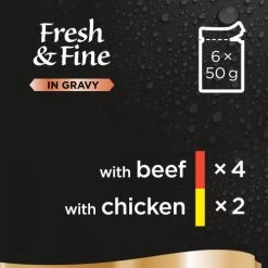 Sheba Fresh & Fine Beef & Chicken In Gravy Wet Adult Cat Food -Cat Supplies Store 4770608260163 06 kktcqs