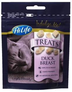 12 X 10g HiLife Indulge Me Duck Breast Cat Treats