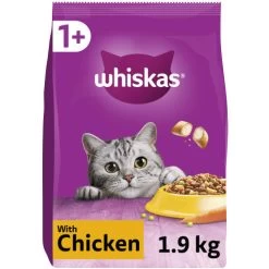 Whiskas 1+ Complete Chicken Dry Adult Cat Food
