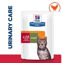 Hills Prescription Diet CD Urinary Stress + Metabolic Cat Food Chicken Pouches -Cat Supplies Store 605647 Thumbnail01 bt3cqw