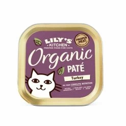 19 X 85g Lily's Kitchen Organic Pate Turkey Cat Food