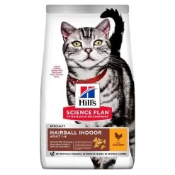 Hill's Science Plan Adult Hairball & Indoor Feline Cat Chicken -Cat Supplies Store 647050