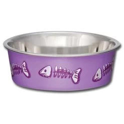 Bella Bowls Purple Cat Bowl