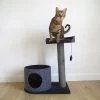 Rosewood Charcoal Felt Cat Scratch Post, House And Perch 2 Rosewood Charcoal Felt Cat Scratch Post, House And Perch -Cat Supplies Store Cat 5