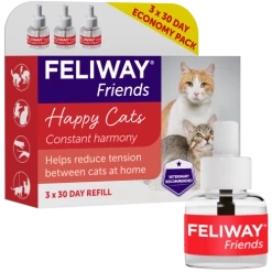 Feliway Friends Cat Calming Diffuser Refill -Cat Supplies Store FELIWAY FRIENDS PACK 3 REFILL WITH REFILL MRHI um6xjh