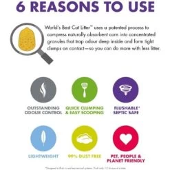 Worlds Best Cat Litter Multiple Cat Lavender Formula -Cat Supplies Store Picture 3 qevasw