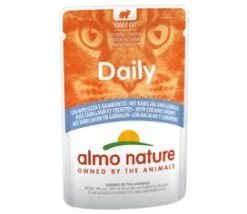 30 X Almo Nature Daily Menu Cat Food With Cod And Shrimps 70g