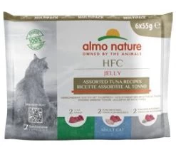 48 X Almo Nature HFC Jelly Assorted Tuna Recipes Multipack Cat Food 55g