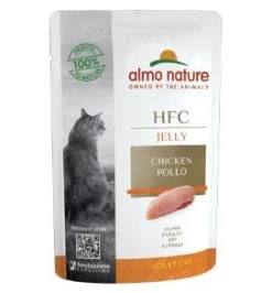 24 X Almo Nature HFC Jelly With Chicken Cat Food 55g