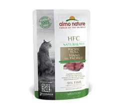 24 X Almo Nature HFC Natural Plus Pacific Tuna Cat Food 55g