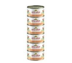 18 X Almo Nature Megapack Tuna And Shrimps Cat Food 6 X 70g