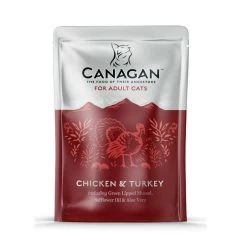 8 X 85g Canagan Chicken & Turkey Wet Cat Food Pouches
