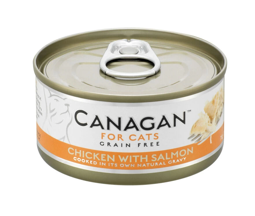 12 X 75g Canagan Chicken With Salmon Grain-Free Cat Food 3 12 X 75g Canagan Chicken With Salmon Grain-Free Cat Food