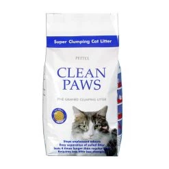 4 X Clean Paws Super Clumping Cat Litter 5kg