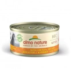 24 X Almo Nature HFC Kitten With Chicken Cat Food 70g