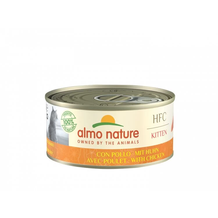 24 X Almo Nature HFC Kitten With Chicken Wet Cat Food 150g 3 24 X Almo Nature HFC Kitten With Chicken Wet Cat Food 150g