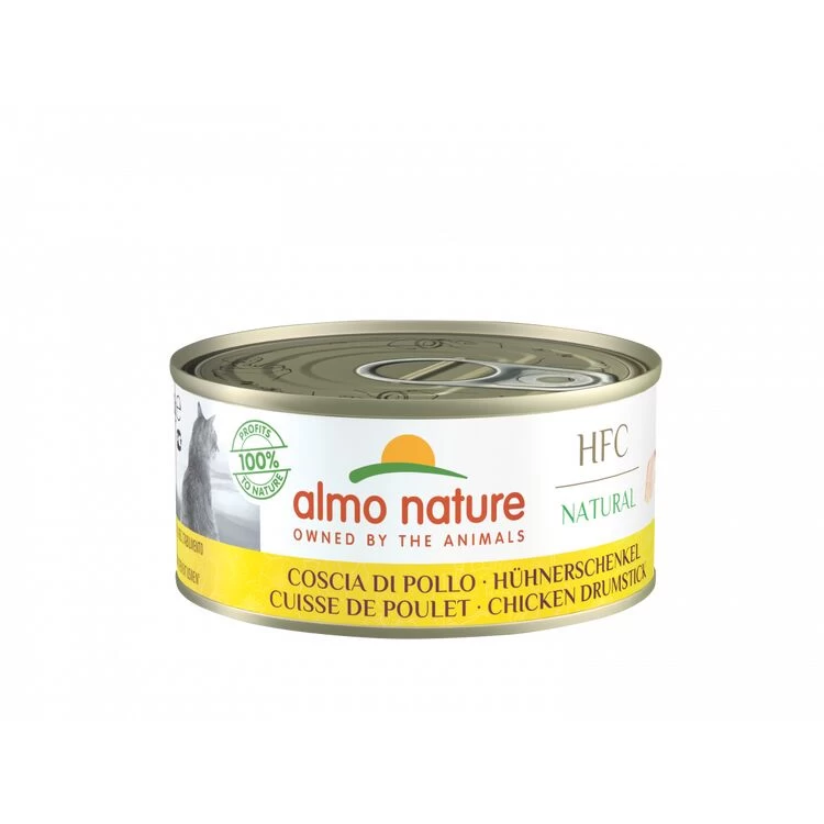 24 X Almo Nature HFC Natural Chicken Drumstick Wet Cat Food 150g 3 24 X Almo Nature HFC Natural Chicken Drumstick Wet Cat Food 150g