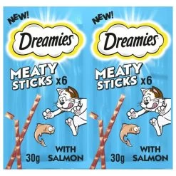 14 X Dreamies Meaty Sticks With Salmon 30g