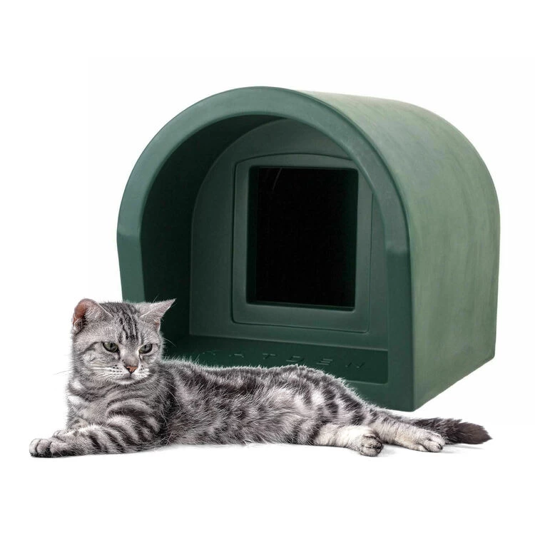 Mr Snugs KatDen Outdoor Cat Kennel/Shelter - Dark Green (Various Options) 4 Mr Snugs KatDen Outdoor Cat Kennel/Shelter - Dark Green (Various Options) - Image 2