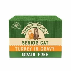 James Wellbeloved Grain Free Cat Pouch Senior Turkey 12 X 85g