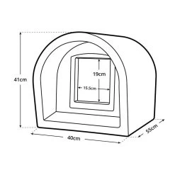 Mr Snugs KatDen Outdoor Cat Kennel - Sandstone -Cat Supplies Store jobs contributions 648429 katden diagram 3