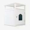 Lords & Labradors White Wooden Cat Washroom -Cat Supplies Store lords and labradors wooden cat washroom studio 3