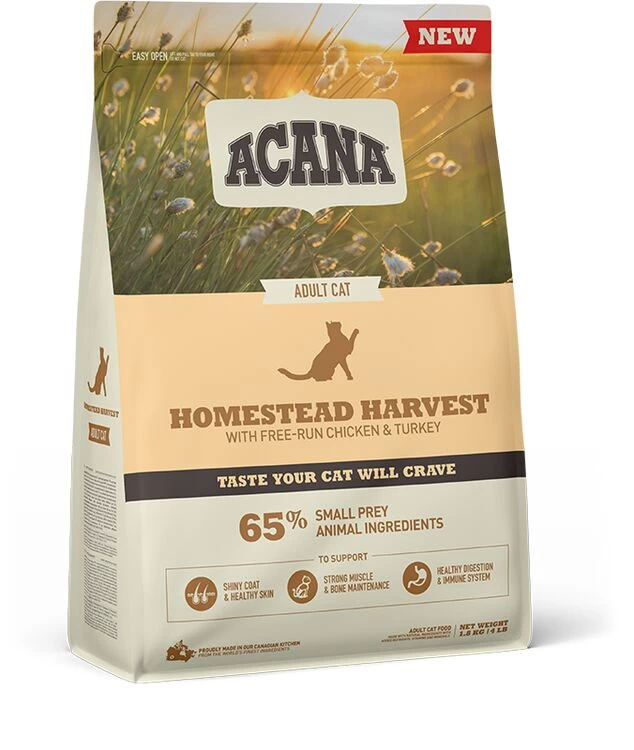 New ACANA Homestead Harvest Cat Food With Chicken 4 New ACANA Homestead Harvest Cat Food With Chicken - Image 2