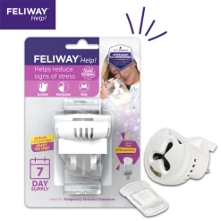 Feliway Help! Starter Kit 7 Day Diffuser -Cat Supplies Store pack hprqio