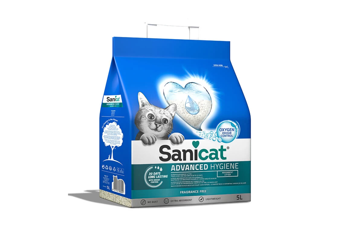 Sanicat Advanced Hygiene Fragrance Free Cat Litter 10L