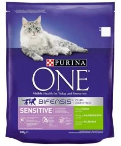 Purina One Sensitive Dry Cat Food With Turkey And Rice 2.8kg