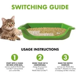 Worlds Best Cat Litter Original Clumping Formula -Cat Supplies Store wb8 nujm2r